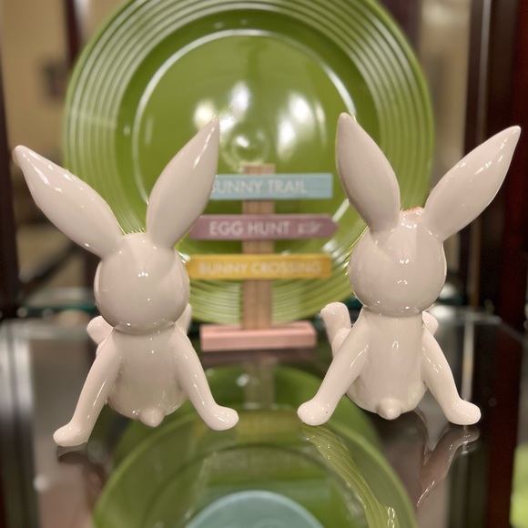 Cutest Bunny Set of 3 Perfect Spring Easter Decor NEW Girl & Boy Bunny Unique - Picture 3 of 16